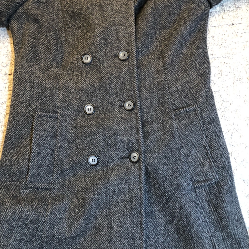 Vintage forecaster of Boston 100% Wool Double-Breasted Women's Coat Size 14 - Picture 3 of 16